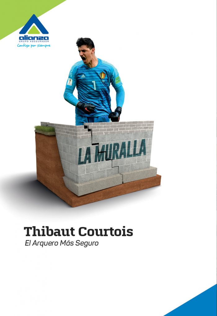 Thibaut Courtois la muralla