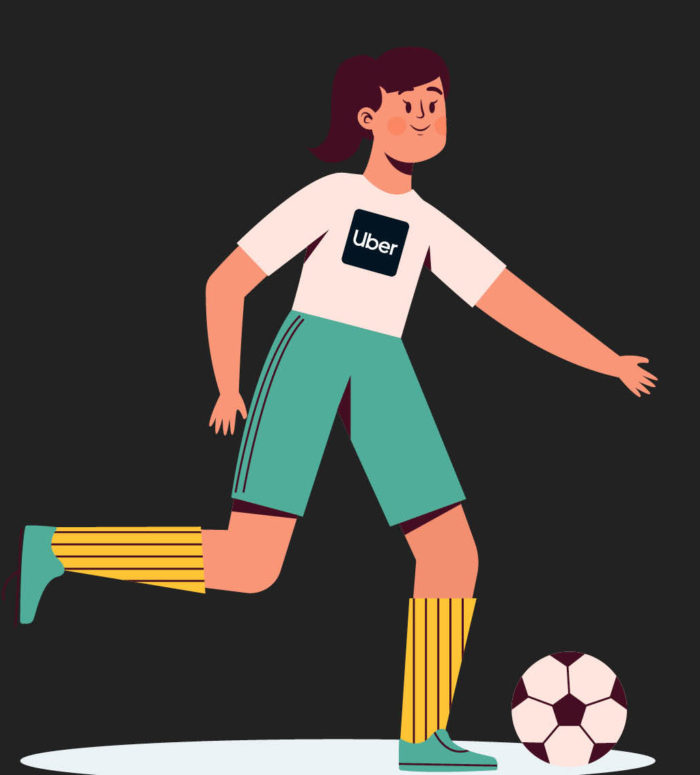 Uber, el vehículo para impulsar el fútbol femenino