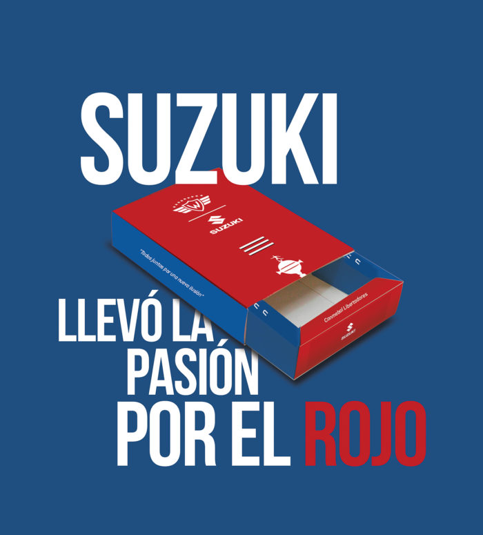 Suzuki llevó la pasión por el rojo hasta la casa de los hinchas