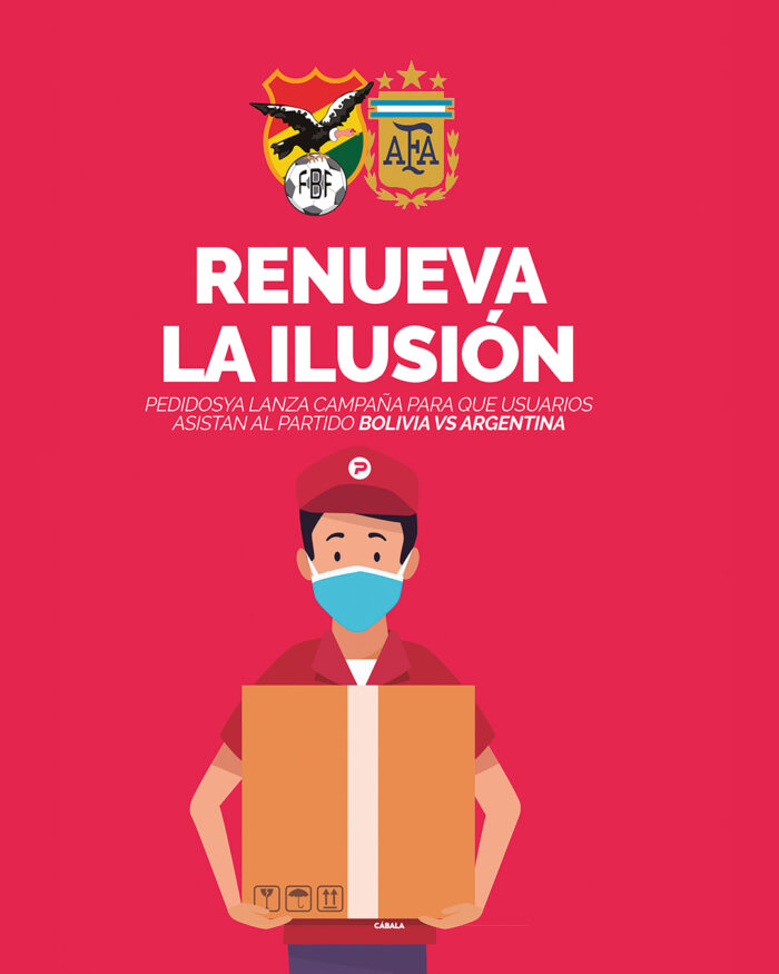  ¡Renueva la ilusión!: PedidosYa lanza campaña para que usuarios asistan al partido Bolivia vs. Argentina