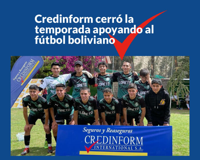 Credinform cerró la temporada apoyando al fútbol boliviano