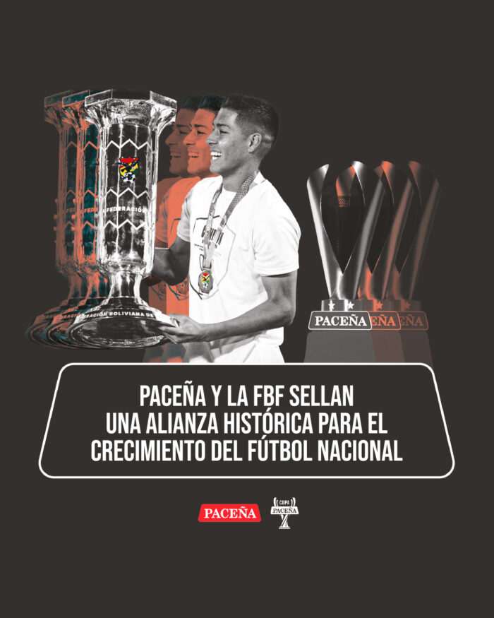 Paceña y la FBF sellan una alianza histórica para el crecimiento del fútbol nacional