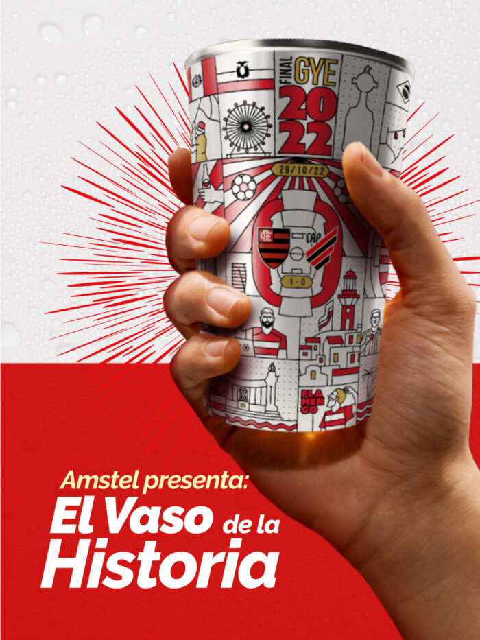 AMSTEL presenta el vaso de la historia